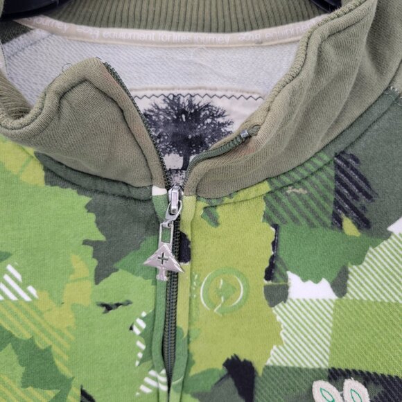 LRG Naturalist Leaf Camo Zip Up Sweatshirt Jacket Vintage Y2K 4XL - Picture 3 of 7